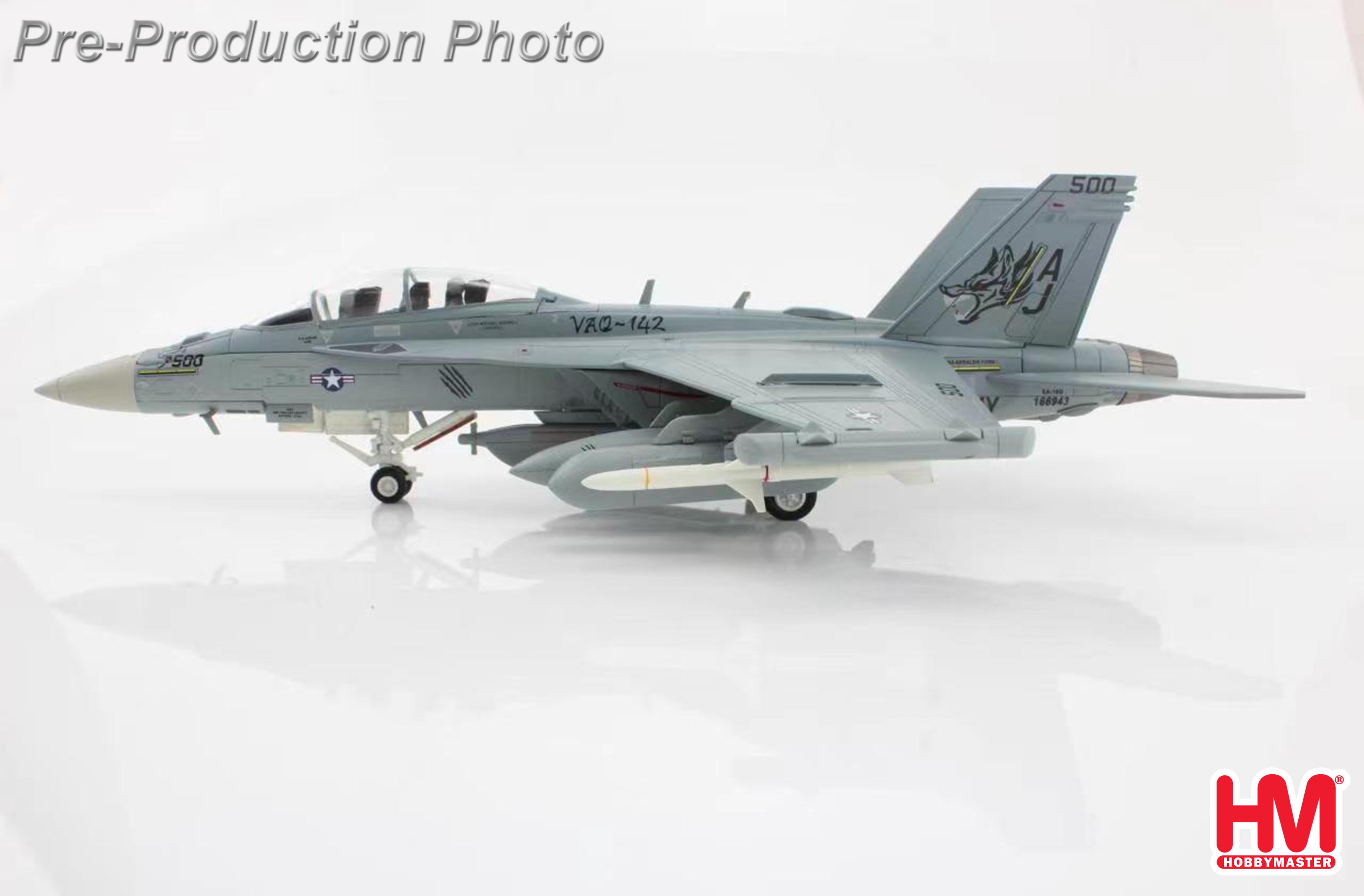 Boeing EA-18G Growler 166943, VAQ-124, USS Gerald R. Ford, 2023 (with 2 x  Next Generation Jammer (NGJ))